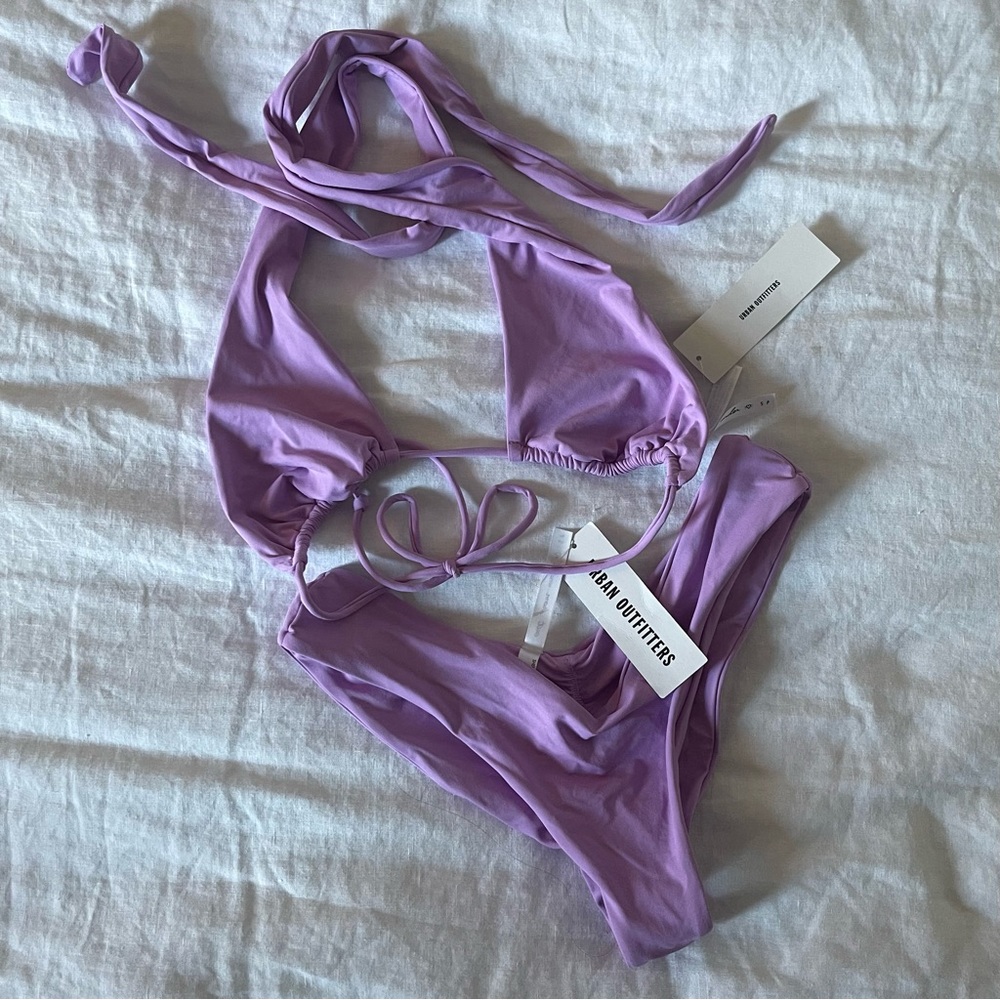 Urban Outfitters Lilac Swimsuit Set